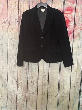 Michael Kors Black Corduroy Blazer Jacket Size 14